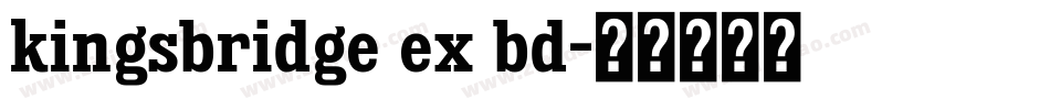 kingsbridge ex bd字体转换